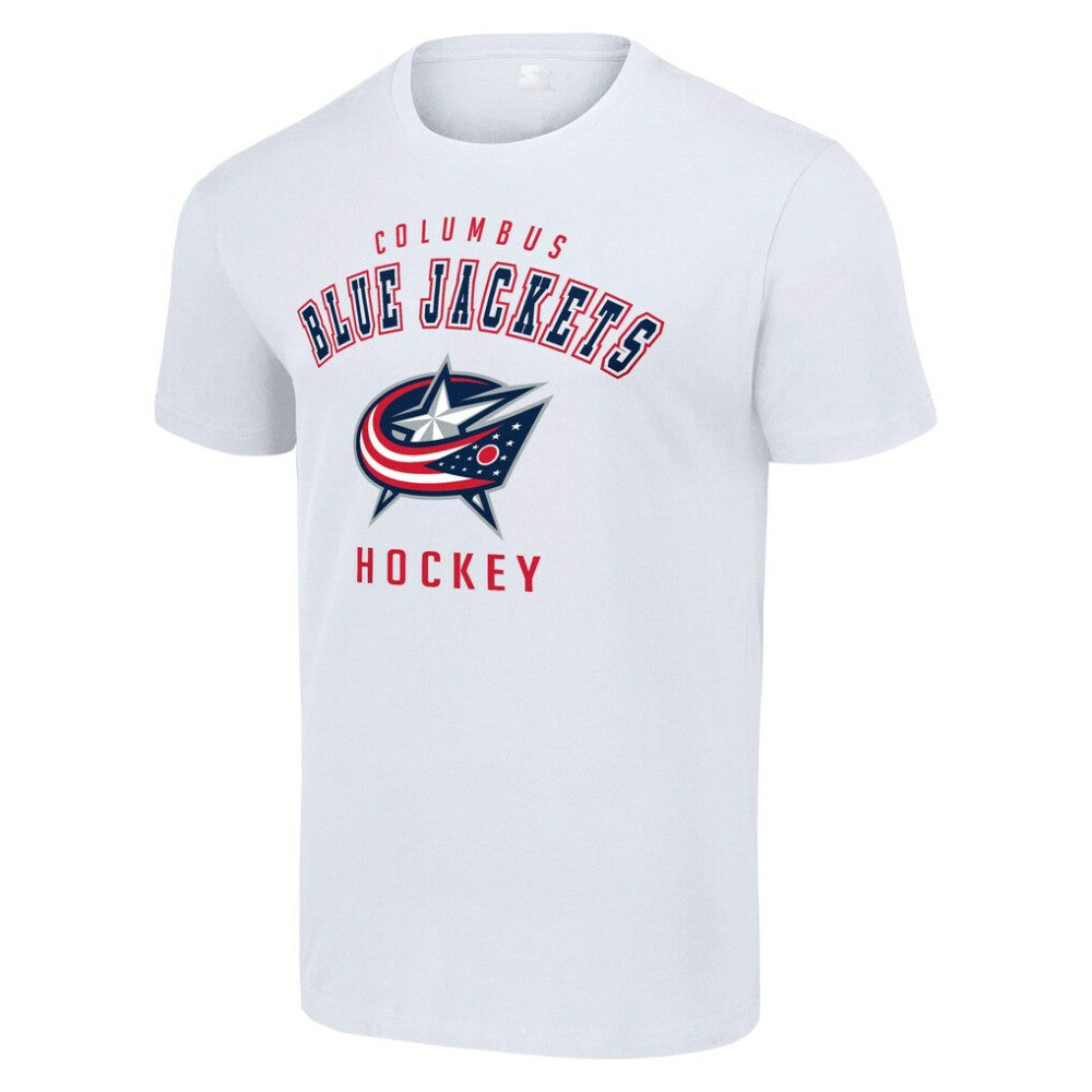 NHL White Columbus Blue Jackets Starter Logo T-Shirt