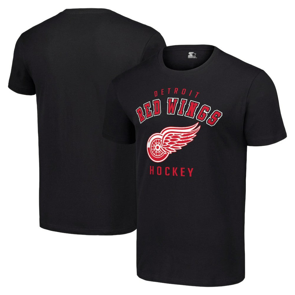 NHL Black Detroit Red Wings Starter Logo T-Shirt