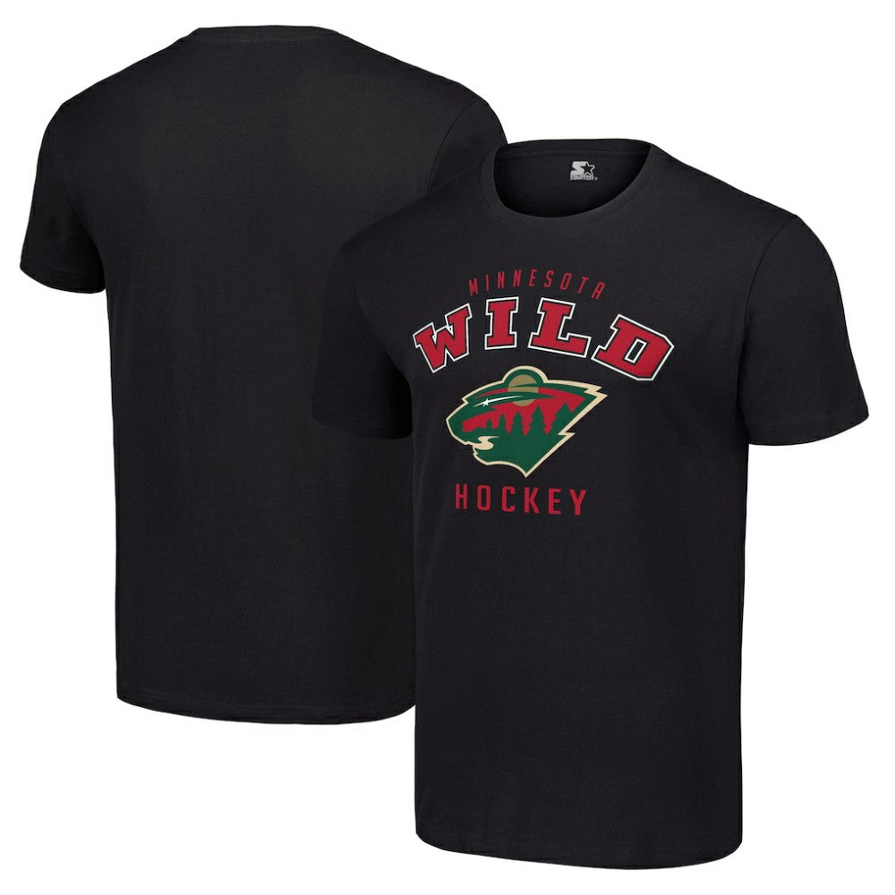 NHL Black Minnesota Wild Starter Logo T-Shirt