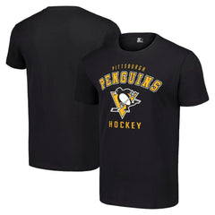 NHL Black Pittsburgh Penguins Starter Logo T-Shirt