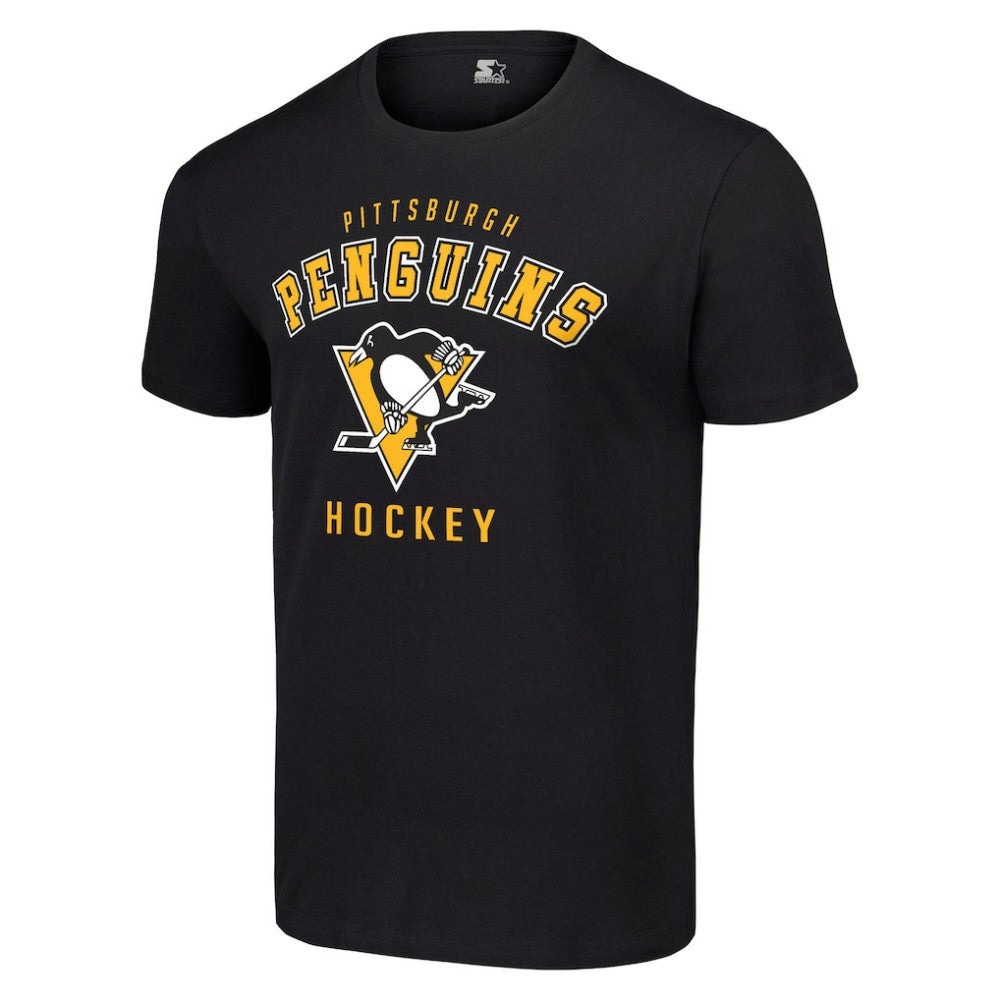 NHL Black Pittsburgh Penguins Starter Logo T-Shirt