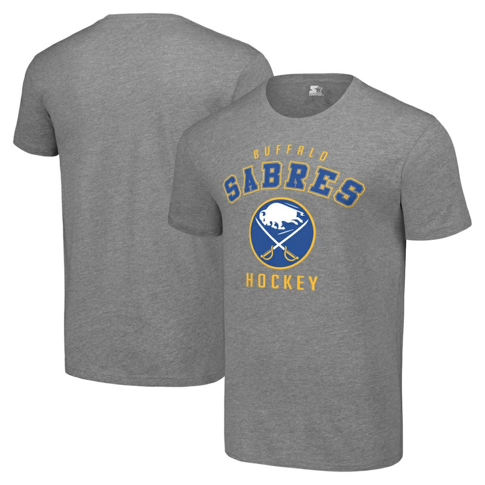 NHL Heather Gray Buffalo Sabres Starter Logo T-Shirt