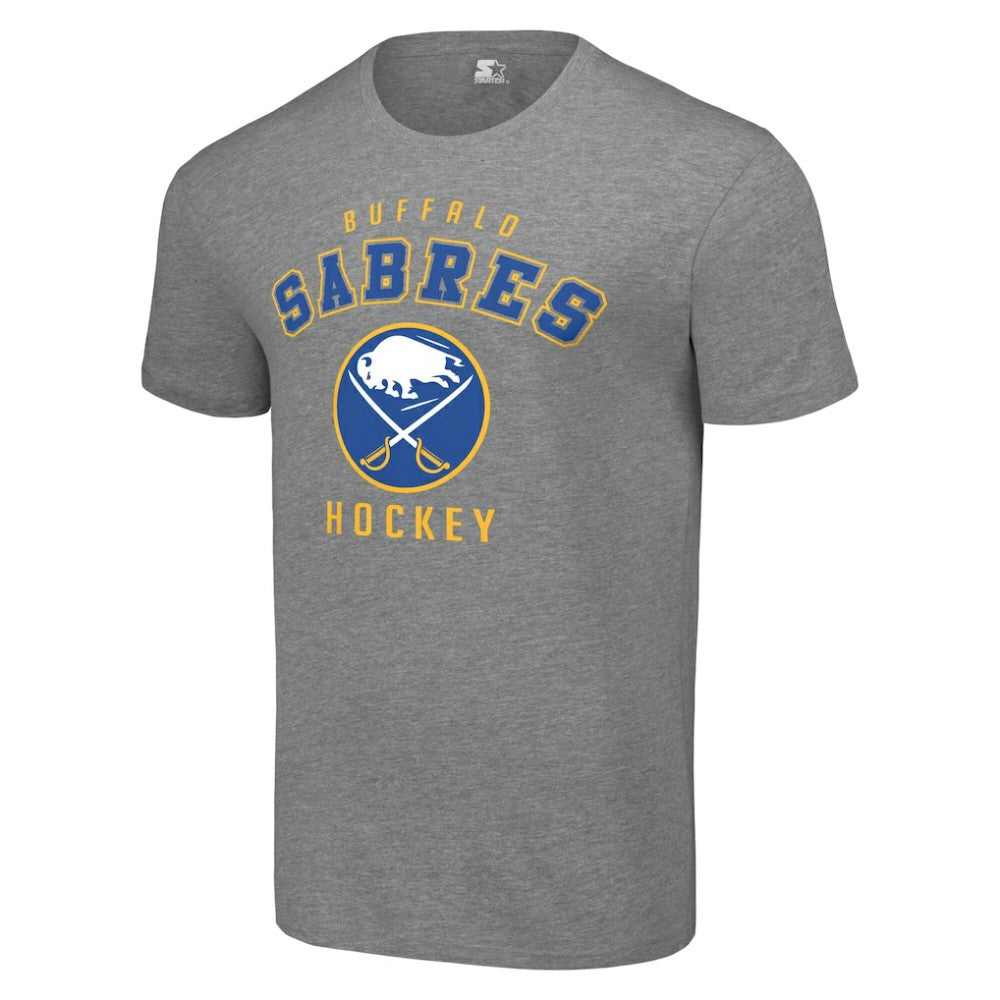 NHL Heather Gray Buffalo Sabres Starter Logo T-Shirt
