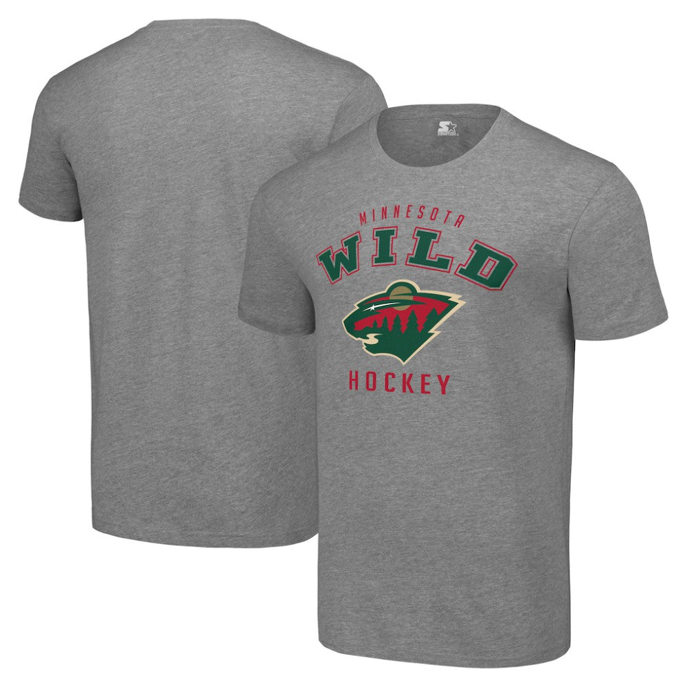 NHL Heather Gray Minnesota Wild Starter Logo T-Shirt