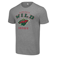 NHL Heather Gray Minnesota Wild Starter Logo T-Shirt
