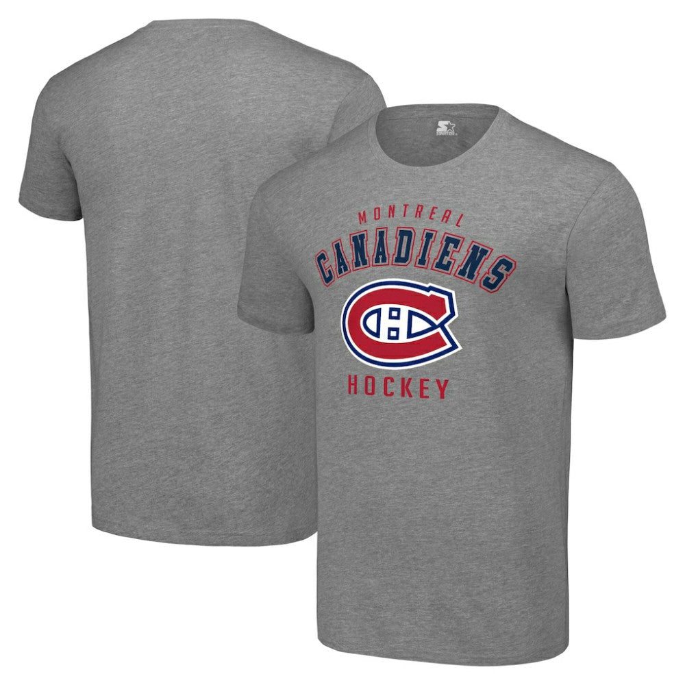 NHL Heather Gray Montreal Canadiens Starter Logo T-Shirt