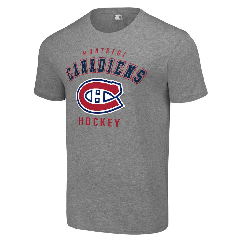 NHL Heather Gray Montreal Canadiens Starter Logo T-Shirt