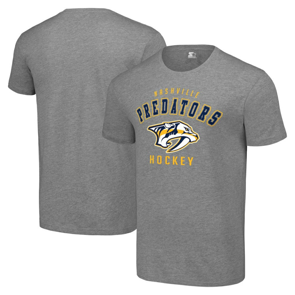 NHL Heather Gray Nashville Predators Starter Logo T-Shirt