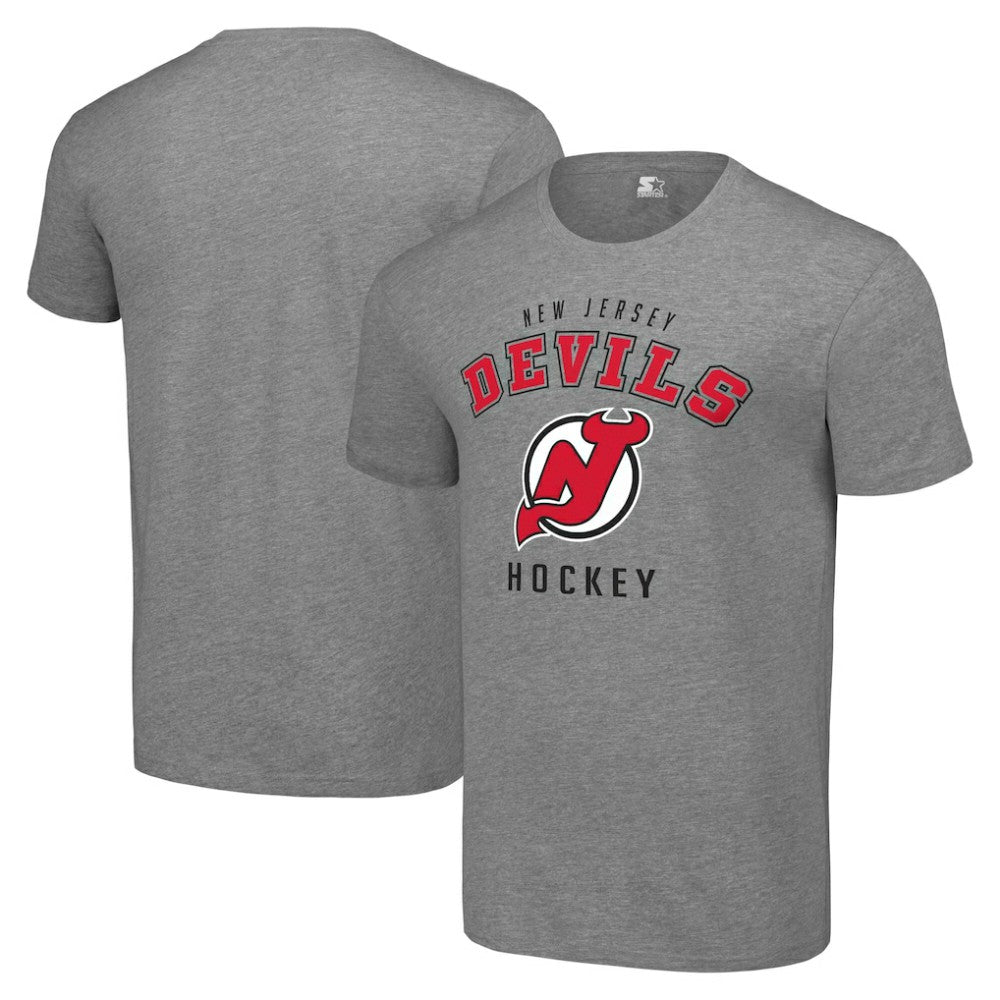 NHL Heather Gray New Jersey Devils Starter Logo T-Shirt