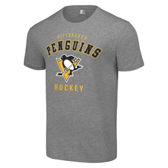 NHL Heather Gray Pittsburgh Penguins Starter Logo T-Shirt