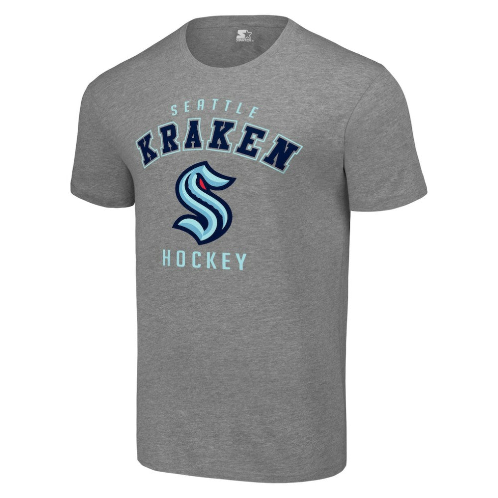 NHL Heather Gray Seattle Kraken Starter Logo T-Shirt