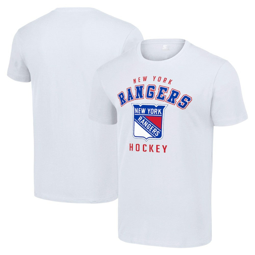 NHL White New York Rangers Starter Logo T-Shirt