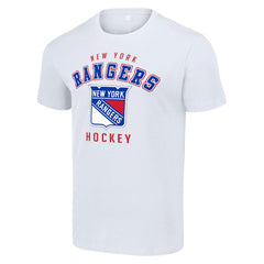 NHL White New York Rangers Starter Logo T-Shirt