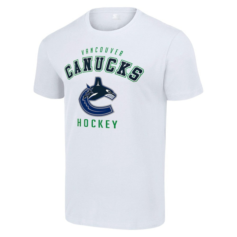 NHL White Vancouver Canucks Starter Logo T-Shirt