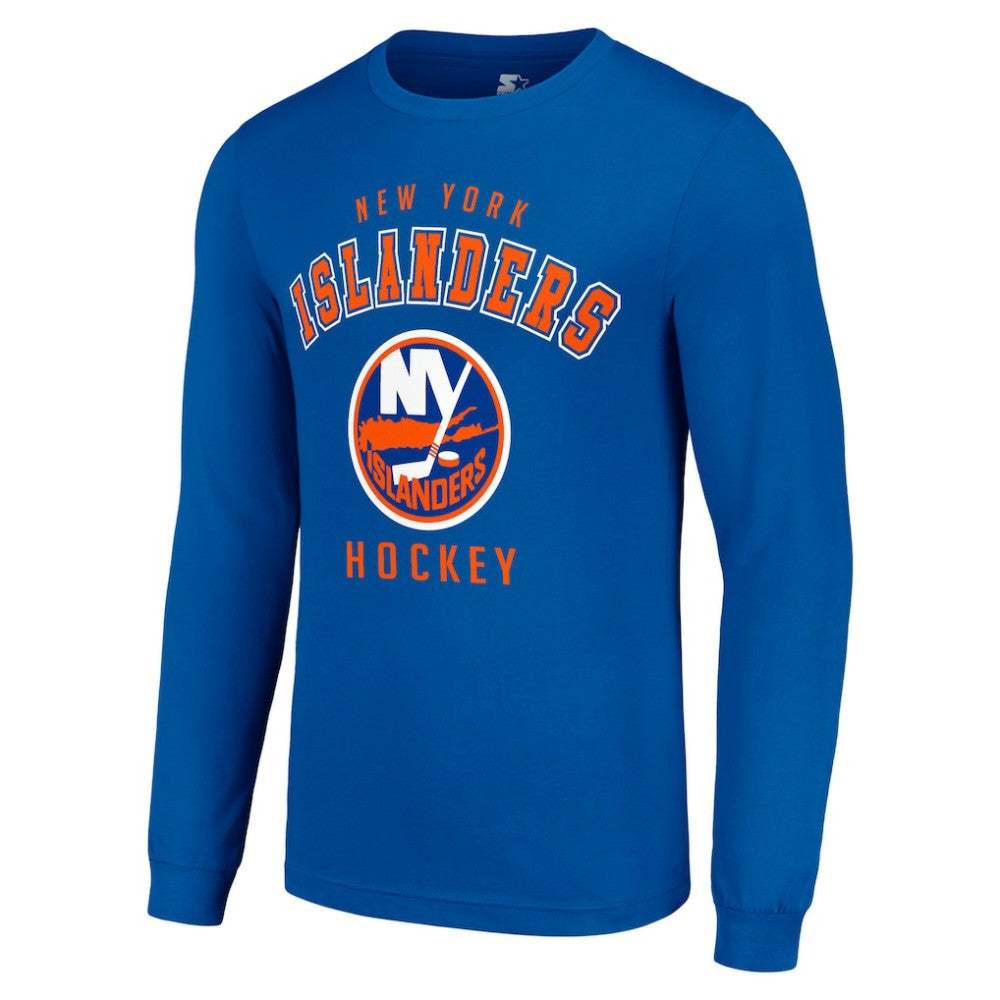 NHL Royal New York Islanders Starter Logo Long Sleeve T-Shirt