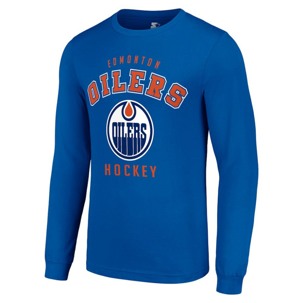 NHL Royal Edmonton Oilers Starter Logo Long Sleeve T-Shirt