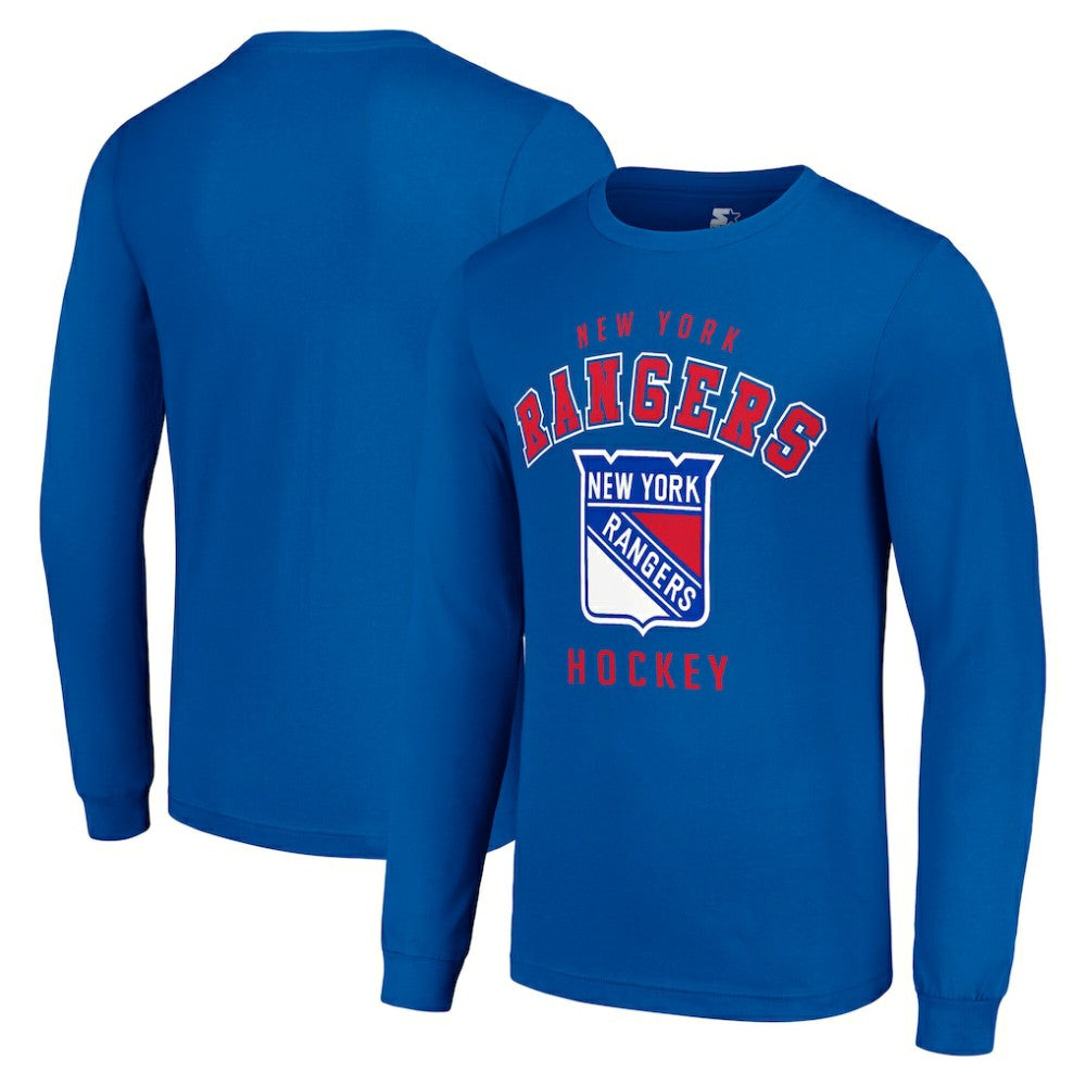 NHL Royal New York Rangers Starter Logo Long Sleeve T-Shirt