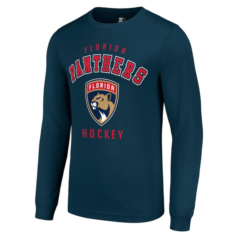 NHL Navy Florida Panthers Starter Logo Long Sleeve T-Shirt