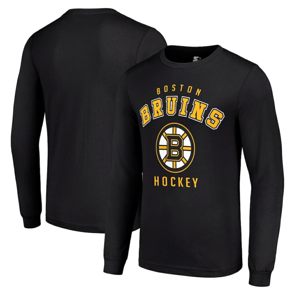 NHL Black Boston Bruins Starter Logo Long Sleeve T-Shirt
