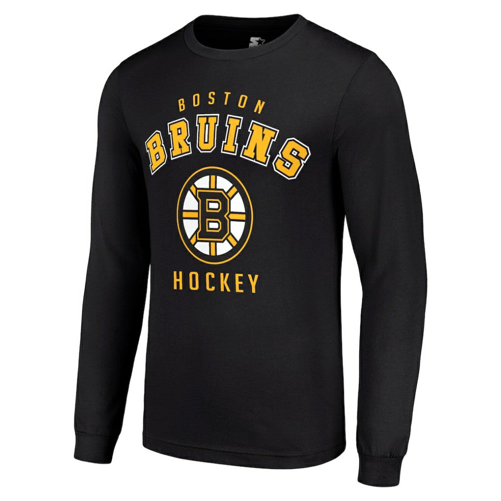NHL Black Boston Bruins Starter Logo Long Sleeve T-Shirt