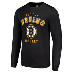 NHL Black Boston Bruins Starter Logo Long Sleeve T-Shirt