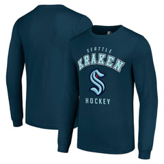 NHL Navy Seattle Kraken Starter Logo Long Sleeve T-Shirt