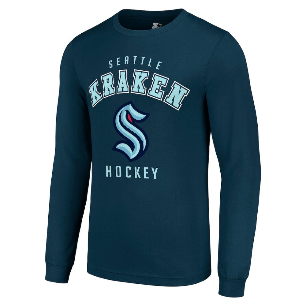 NHL Navy Seattle Kraken Starter Logo Long Sleeve T-Shirt