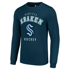 NHL Navy Seattle Kraken Starter Logo Long Sleeve T-Shirt