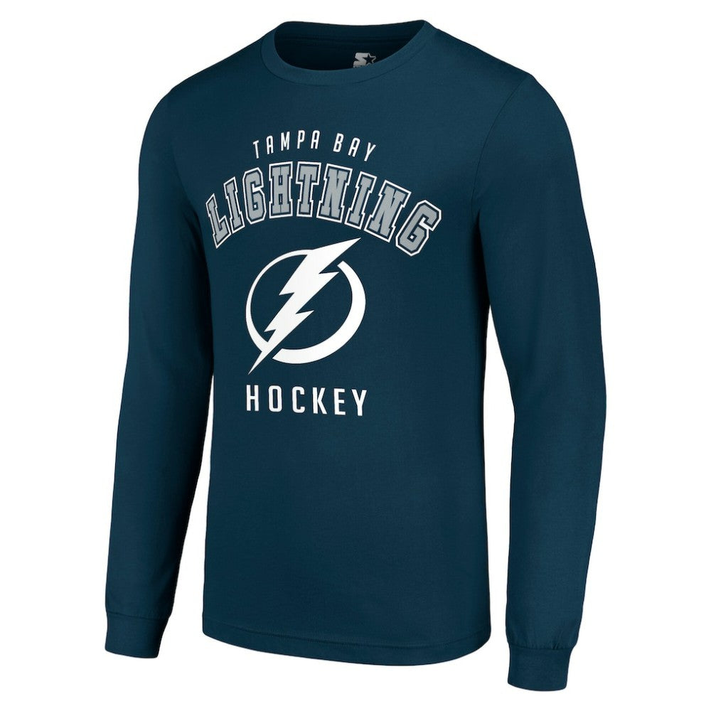 NHL Navy Tampa Bay Lightning Starter Logo Long Sleeve T-Shirt