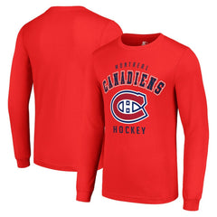 NHL Red Montreal Canadiens Starter Logo Long Sleeve T-Shirt