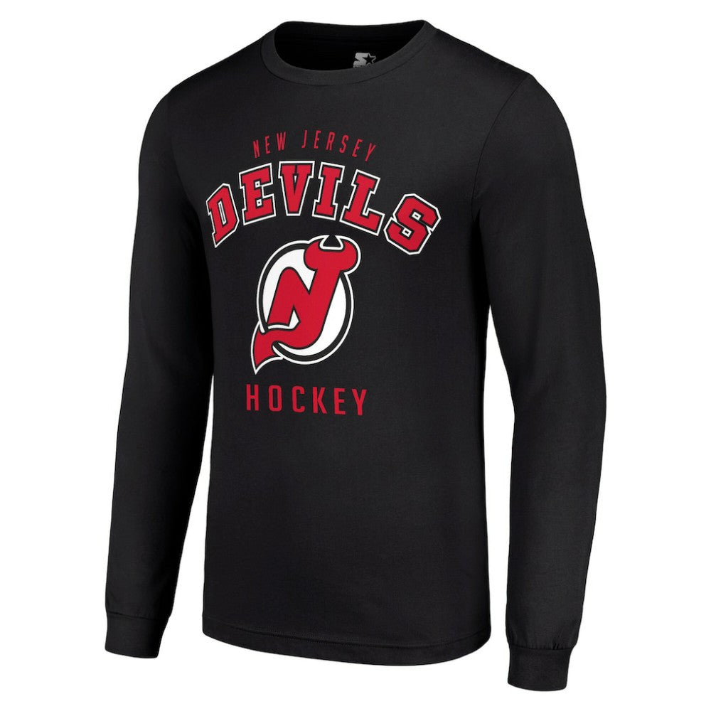 NHL Black New Jersey Devils Starter Logo Long Sleeve T-Shirt