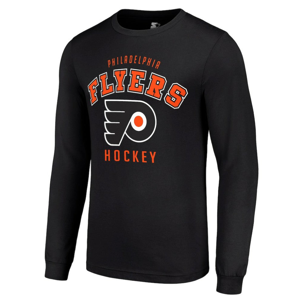 NHL Black Philadelphia Flyers Starter Logo Long Sleeve T-Shirt
