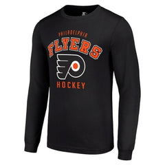 NHL Black Philadelphia Flyers Starter Logo Long Sleeve T-Shirt