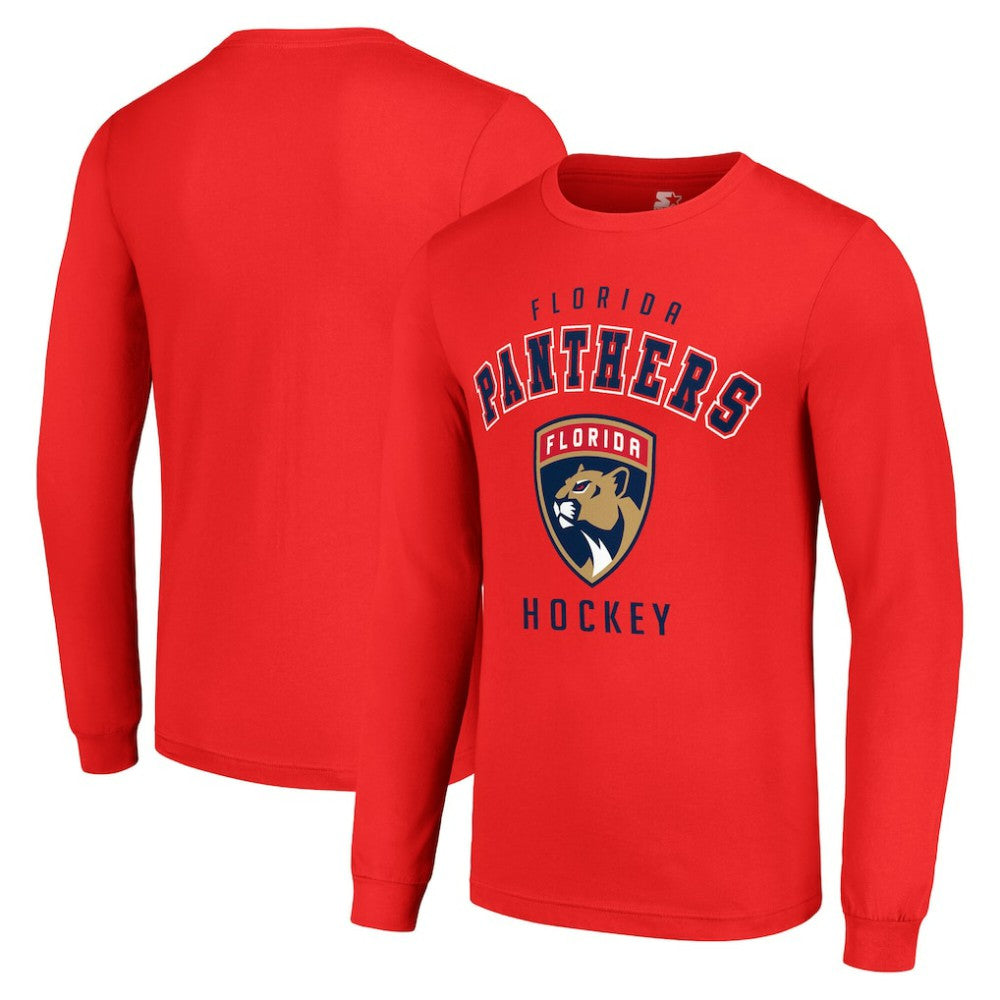 NHL Red Florida Panthers Starter Logo Long Sleeve T-Shirt
