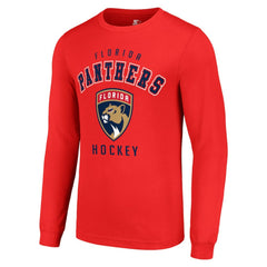 NHL Red Florida Panthers Starter Logo Long Sleeve T-Shirt