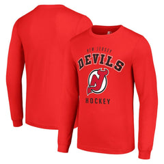 NHL Red New Jersey Devils Starter Logo Long Sleeve T-Shirt