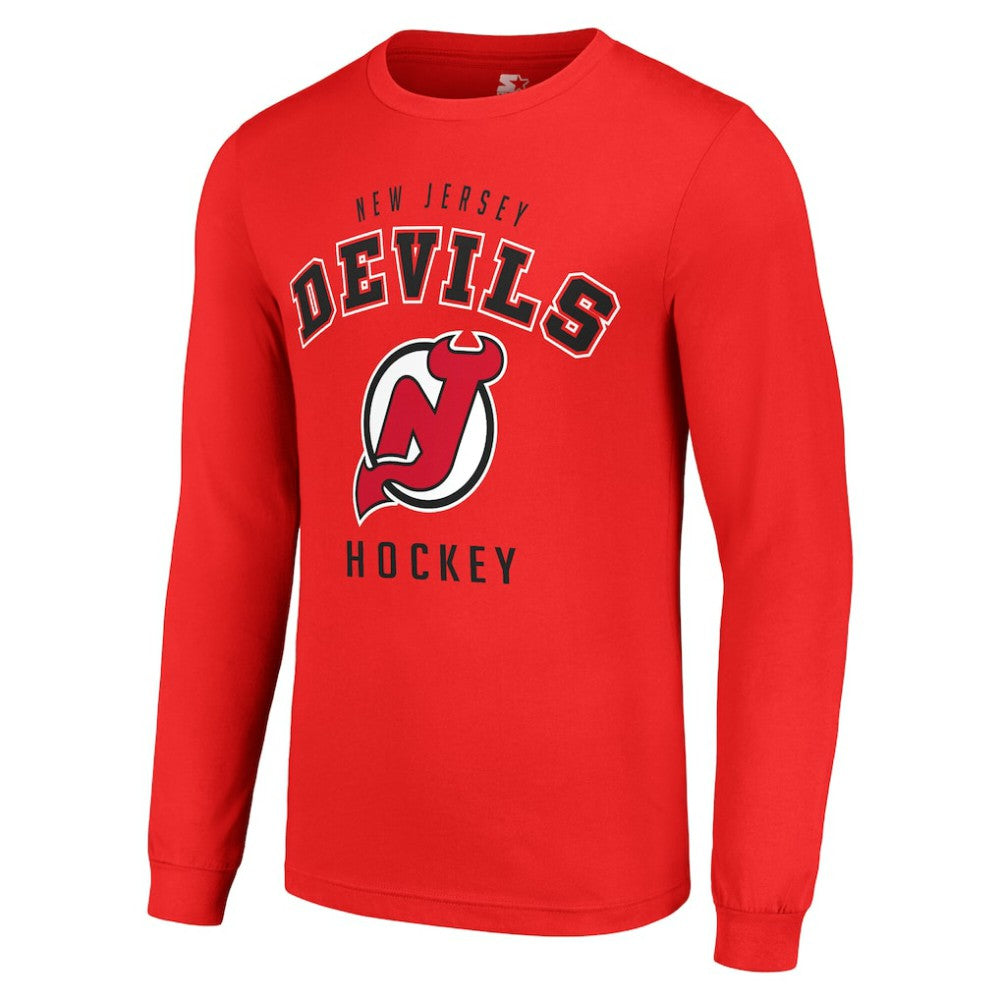 NHL Red New Jersey Devils Starter Logo Long Sleeve T-Shirt