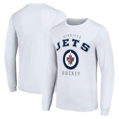 NHL White Winnipeg Jets Starter Logo Long Sleeve T-Shirt