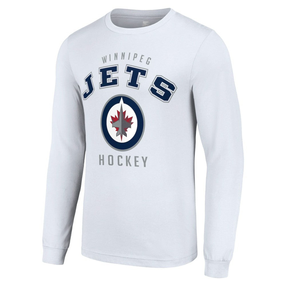 NHL White Winnipeg Jets Starter Logo Long Sleeve T-Shirt