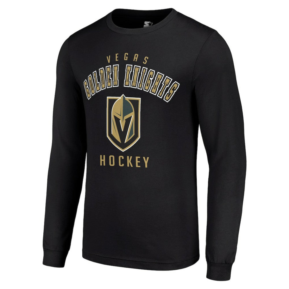 NHL Black Vegas Golden Knights Starter Logo Long Sleeve T-Shirt