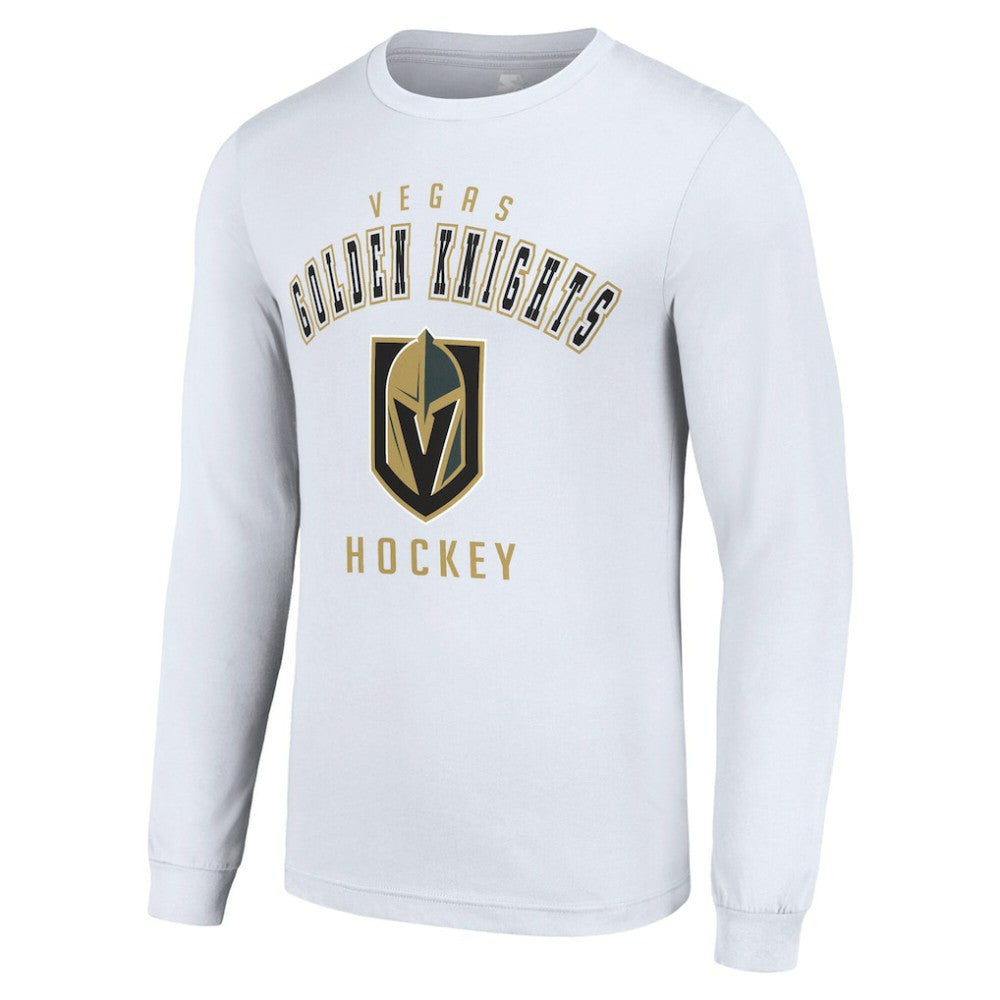 NHL White Vegas Golden Knights Starter Logo Long Sleeve T-Shirt