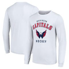 NHL White Washington Capitals Starter Logo Long Sleeve T-Shirt