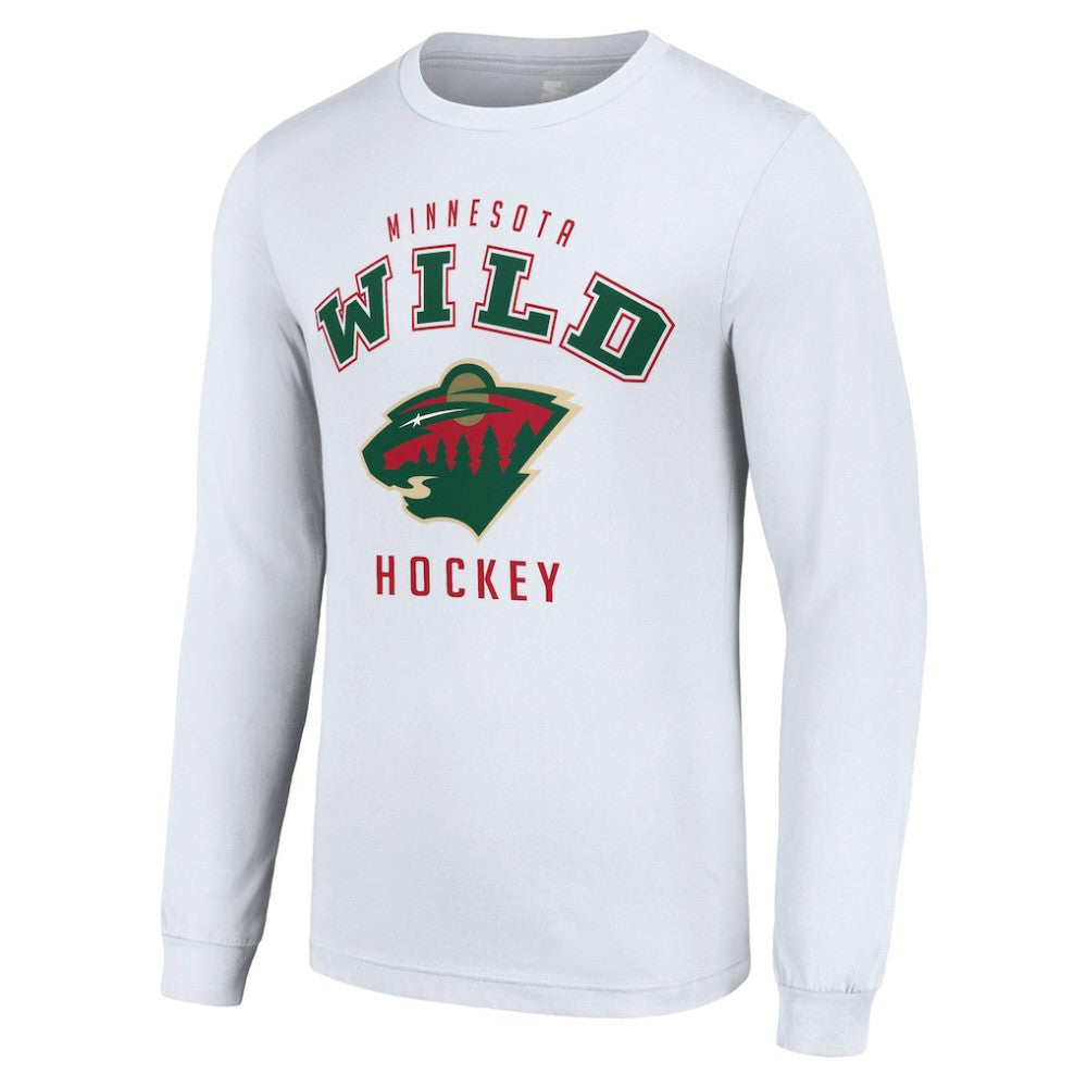 NHL White Minnesota Wild Starter Logo Long Sleeve T-Shirt