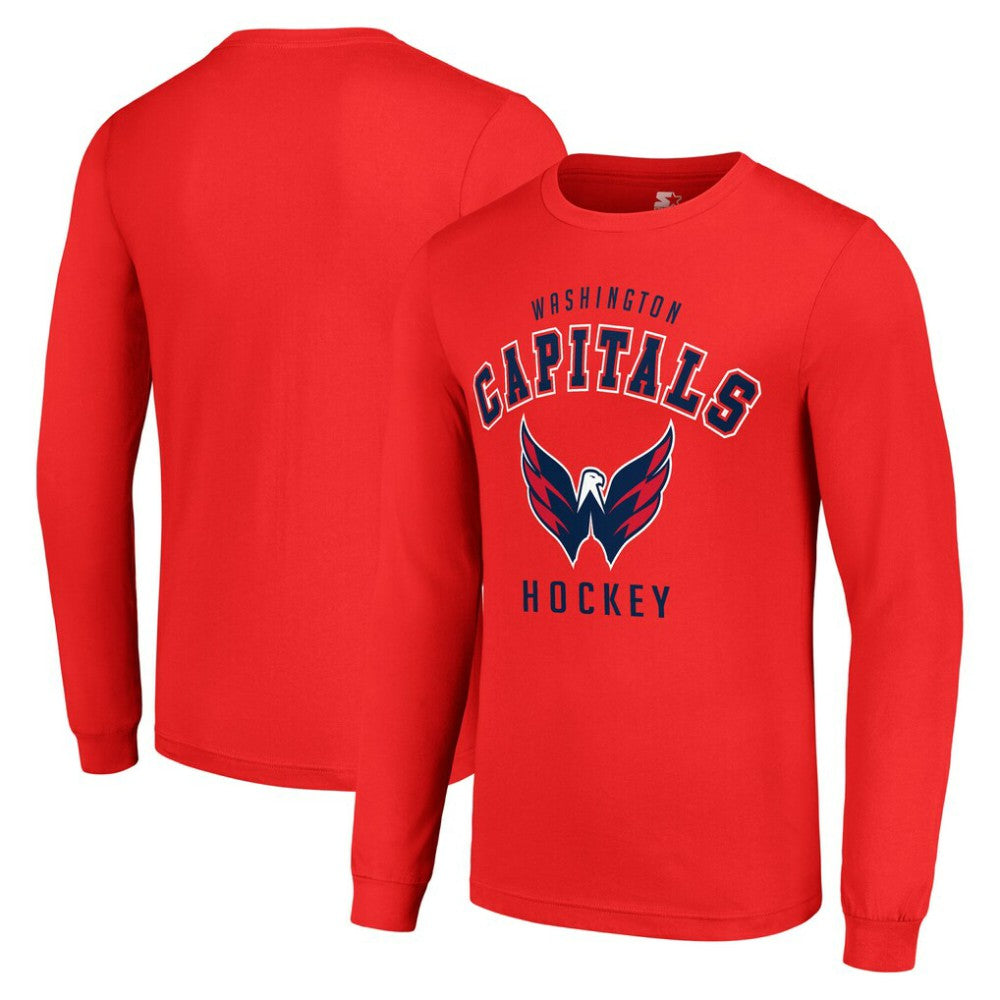 NHL Red Washington Capitals Starter Logo Long Sleeve T-Shirt
