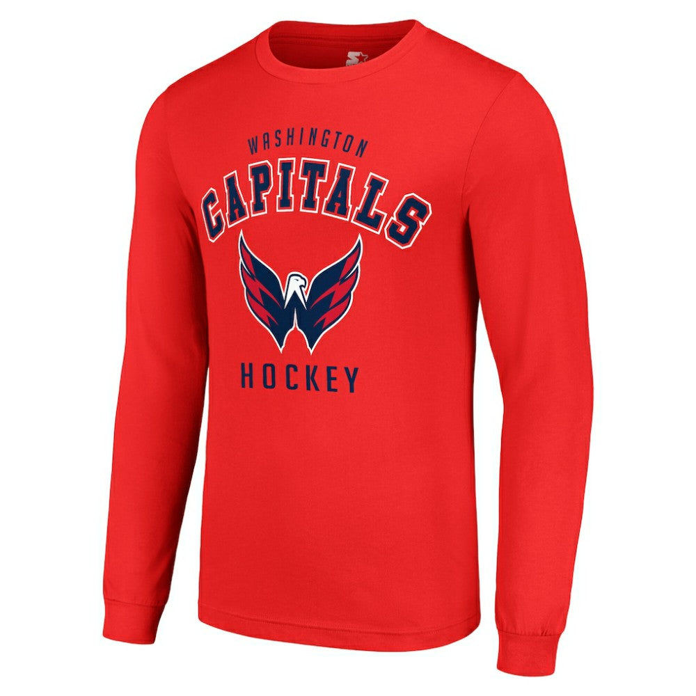 NHL Red Washington Capitals Starter Logo Long Sleeve T-Shirt
