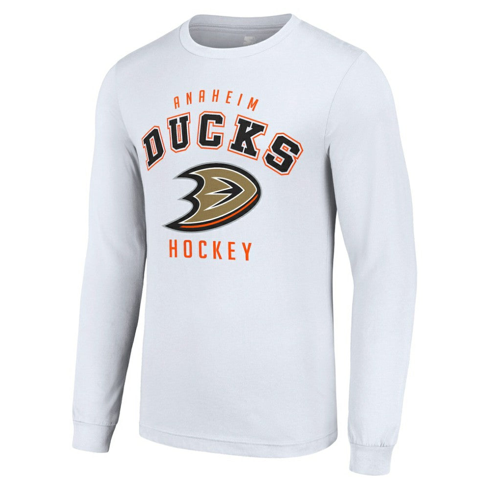NHL White Anaheim Ducks Starter Logo Long Sleeve T-Shirt