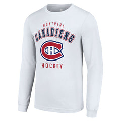 NHL White Montreal Canadiens Starter Logo Long Sleeve T-Shirt