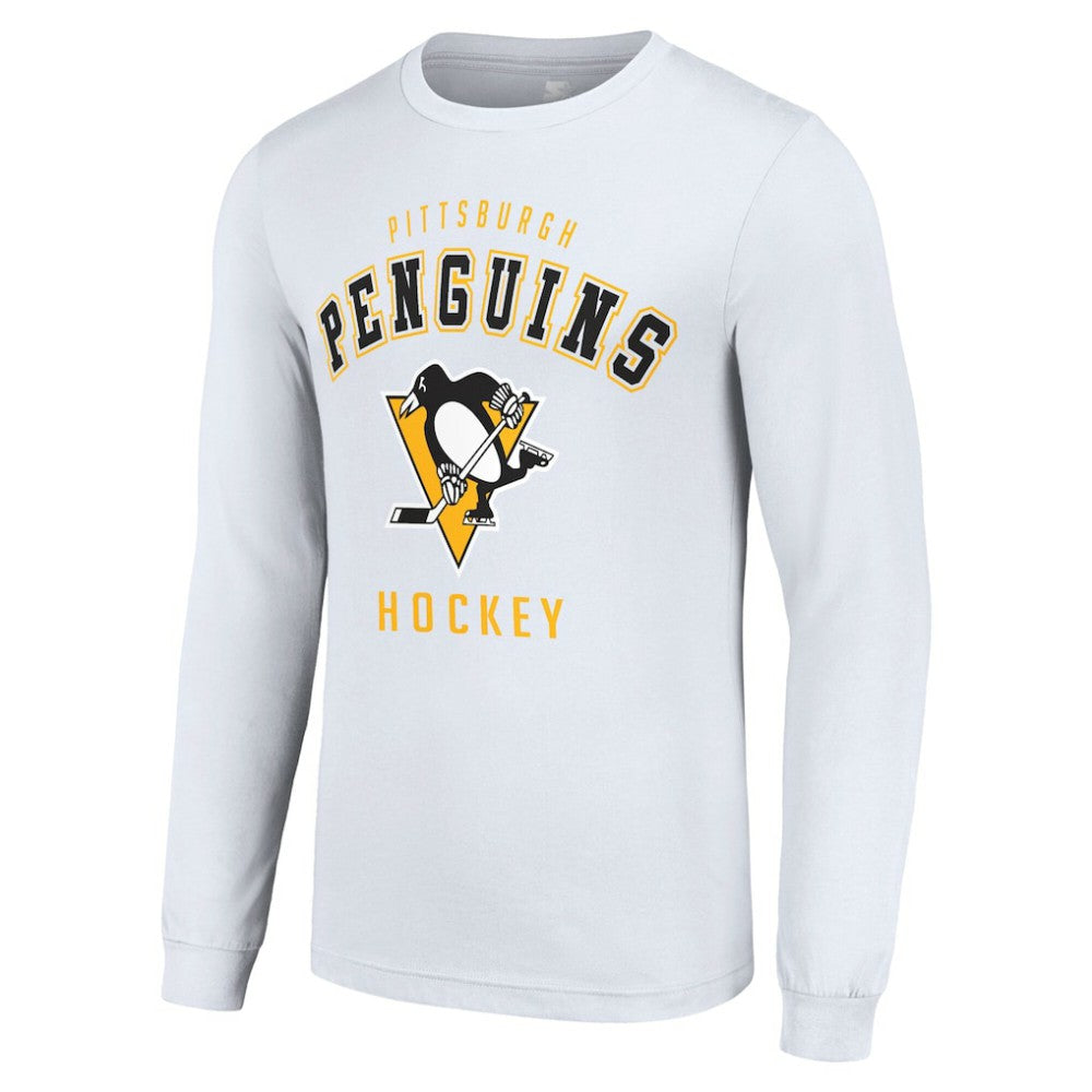 NHL White Pittsburgh Penguins Starter Logo Long Sleeve T-Shirt