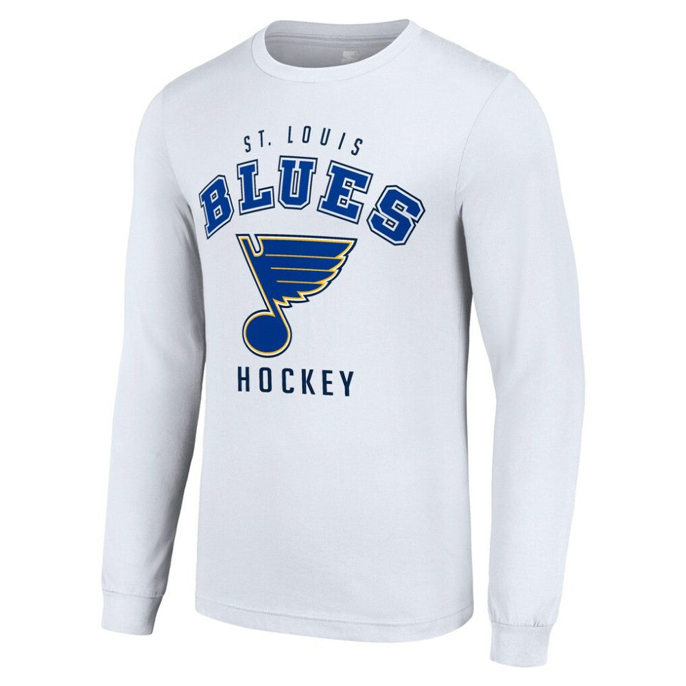 NHL White St. Louis Blues Starter Logo Long Sleeve T-Shirt