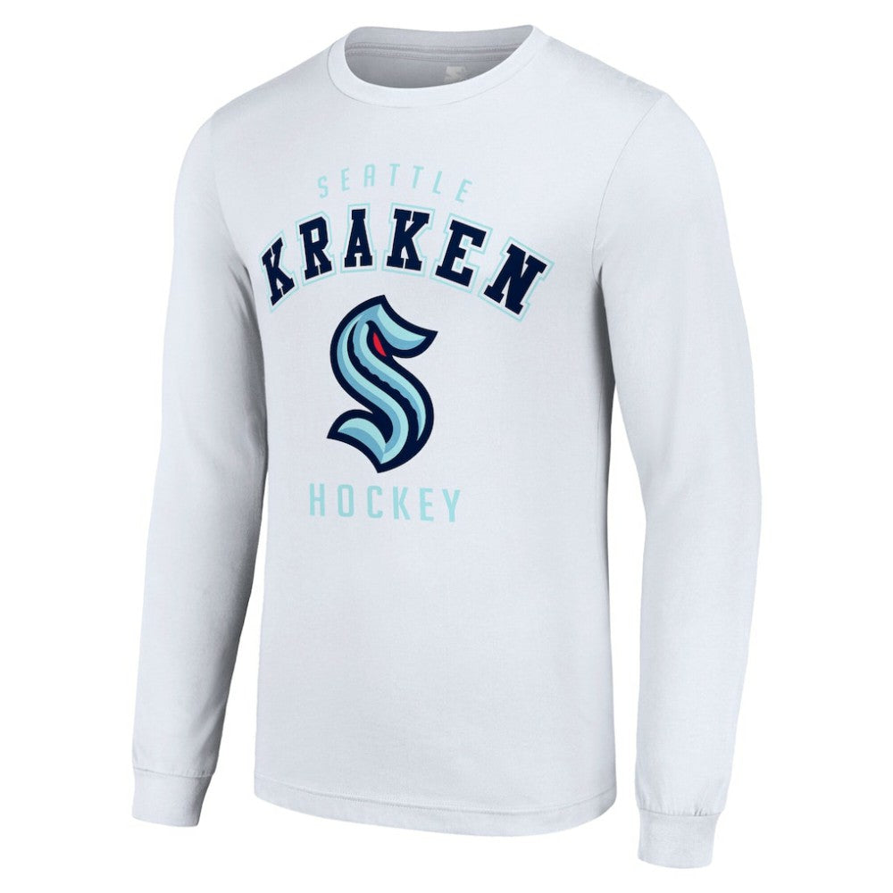 NHL White Seattle Kraken Starter Logo Long Sleeve T-Shirt